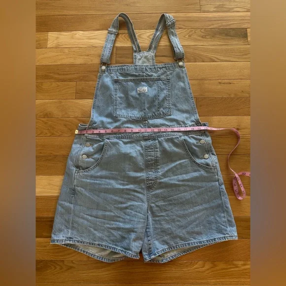 Levi’s Blue Denim Overalls - Picture 3 of 8